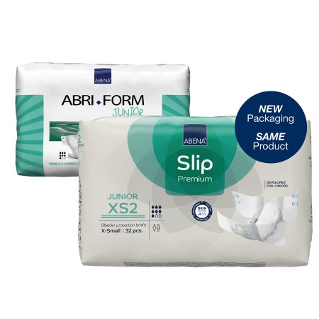 Abena North America 43050 Unisex Youth Incontinence Brief Abri-Form Junior XS2 X-Small Disposable Heavy Absorbency