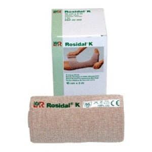 Lohmann & Rauscher  22202 Compression Bandage Rosidal K 4 Inch X 5 Yard Clip Detached Closure Tan NonSterile High Compression