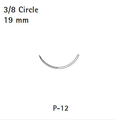 Covidien  SP-5587 Nonabsorbable Suture with Needle Surgipro II Polypropylene P-12 3/8 Circle Precision Reverse Cutting Needle Size 3 - 0 Monofilament