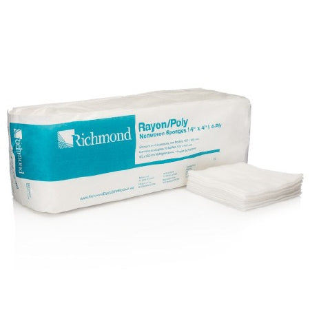 Richmond Dental Company  300636 Nonwoven Sponge 4 X 4 Inch 200 per Pack NonSterile 4-Ply Square