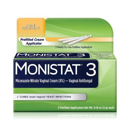 Medtech Laboratories  63736001803 Vaginal Antifungal Monistat 4% Strength Suppository 3 per Box Applicator