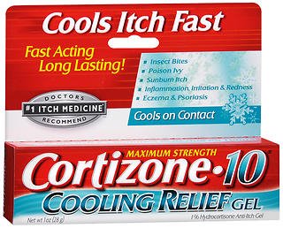 Chattem  41167000360 Itch Relief Cortizone 10 1% Strength Gel 1 oz. Tube