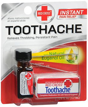 Mentholatum Company  10742000901 Oral Pain Relief Kit Red Cross 85% Strength Eugenol Liquid 0.12 oz.