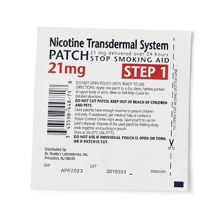 Dr. Reddy's Laboratories  43598044874 Stop Smoking Aid Habitrol 21 mg Strength Transdermal Patch