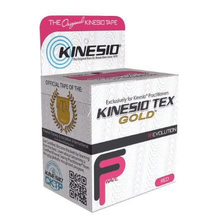 Fabrication Enterprises  24-4872 Kinesiology Tape Kinesio Tex Gold FP Red 2 Inch X 5-1/2 Yard Cotton NonSterile