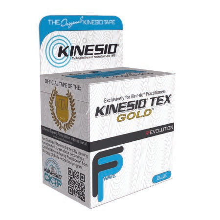 Fabrication Enterprises  24-4871 Kinesiology Tape Kinesio Tex Gold FP Blue 2 Inch X 5-1/2 Yard Cotton NonSterile