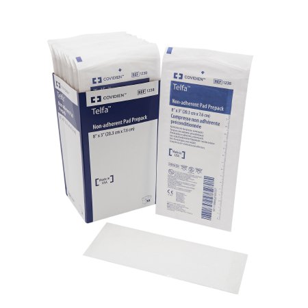 Cardinal  1238- Non-Adherent Dressing Telfa Ouchless 3 X 8 Inch Sterile Rectangle