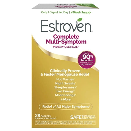 I Health Inc  09296101947 Dietary Supplement for Menopause Estroven Black Cohosh Root Extract / Soy Isoflavones / Estroven Herbal Energy Blen 80 mg - 60 mg - 145 mg Strength Capsule 28 per Box