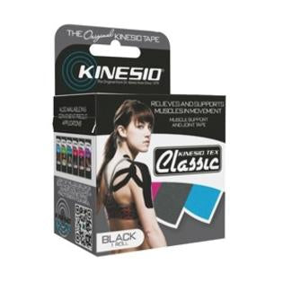 Fabrication Enterprises  24-4893 Kinesiology Tape Kinesio Tex Classic Black 2 Inch X 4-2/5 Yard Cotton NonSterile