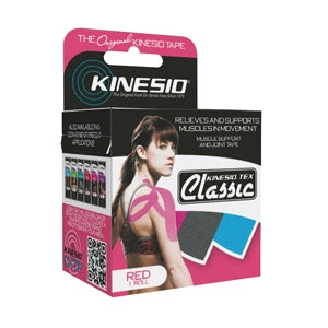 Fabrication Enterprises  24-4892 Kinesiology Tape Kinesio Tex Classic Red 2 Inch X 4-2/5 Yard Cotton NonSterile