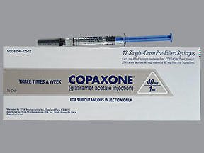 Teva  68546032512 Copaxone Glatiramer Acetate 40 mg / mL Injection Prefilled Syringe 1 mL