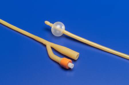Cardinal  1814- Indwelling Catheter Tray Ultramer 2-Way Foley 14 Fr. 5 cc Balloon Hydrogel Coated Latex