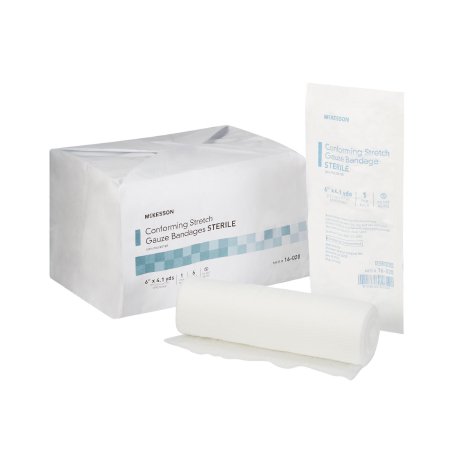 McKesson Brand 16-020 Conforming Bandage McKesson 6 Inch X 4-1/10 Yard 1 per Pack Sterile Roll Shape