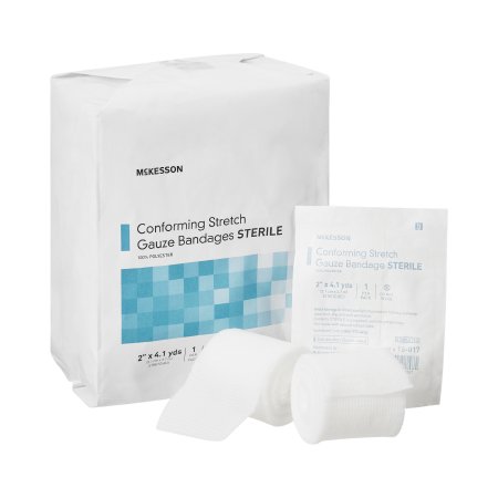 McKesson Brand 16-017 Conforming Bandage McKesson 2 Inch X 4-1/10 Yard 1 per Pack Sterile Roll Shape