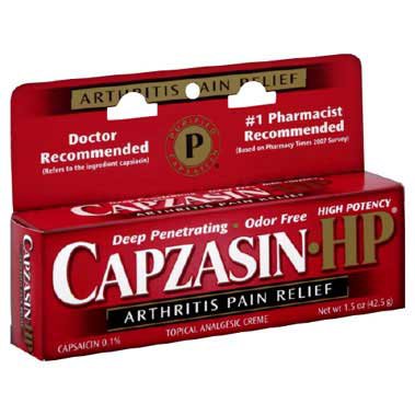 Chattem  41167075142 Topical Pain Relief Capzasin-HP 0.1% Strength Capsaicin Cream 1.5 oz.