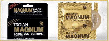 Church and Dwight  02260064214 Condom Trojan Magnum Lubricated Large 12 per Box