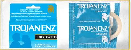 Church and Dwight  02260093752 Condom Trojan-Enz Lubricated One Size Fits Most 12 per Box