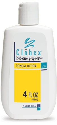 Galderma Laboratories  00299384804 Clobex Clobetasol Propionate 0.05% Lotion Bottle 4 oz.