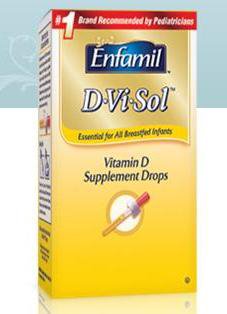 Mead Johnson  00087086644 Vitamin Supplement Enfamil D-Vi-Sol Vitamin D 400 mg / 5 mL Strength Oral Drops 50 mL