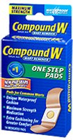 Medtech Laboratories  37513759510 Wart Remover Compound W 40% Strength Medicated Adhesive Strip 14 per Box