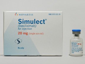 Novartis  00078033184 Simulect Basiliximab, Preservative Free 20 mg Injection Single-Dose Vial 6 mL