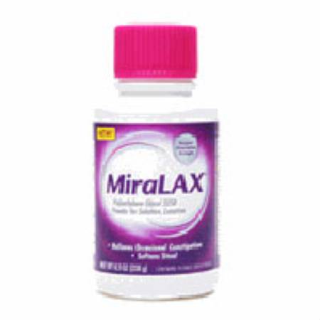 Bayer  11523723403 Laxative MiraLAX Powder 8.3 oz. 17 Gram Strength Polyethylene Glycol 3350