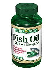 US Nutrition  07431213329 Omega 3 Supplement Nature's Bounty Fish Oil 1200 mg Strength Softgel 100 per Bottle