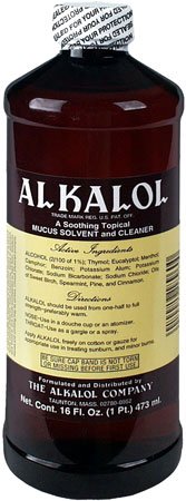 William Laboratories  85767000204 Mucus Solvent and Nasal Wash Alkalol Liquid 16 oz.