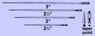 Anchor Products  1828-2DC Taper Point Suture Needle Anchor 2 Inch Length Mayo Catgut Type Size 2 Needle Single Use