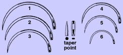 Anchor Products  1859-3DC Taper Point Suture Needle Anchor McGowan Type Size 3 Needle Single Use