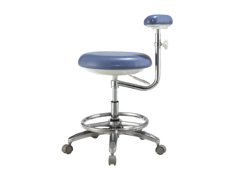 Flight Dental Systems Deluxe Assistant's Stool Regular Leather, FSASS-600