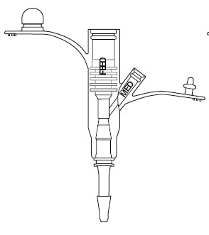 Avanos Medical Sales LLC 0135-14 Universal Feeding Adapter MIC 14 Fr.