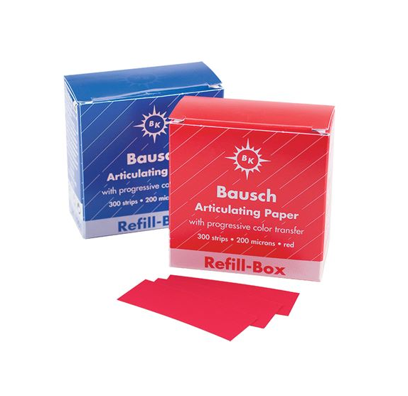 Bausch Articulating Paper Strips Refill Thin 200 Microns Box/300