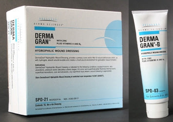 Gentell  SPD24 Zinc Impregnated Dressing Dermagran B Rectangle 4 X 8 Inch Sterile