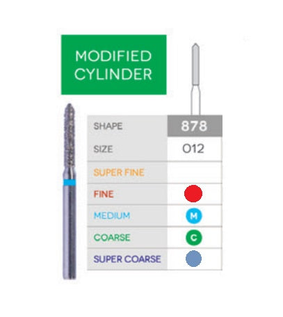 Sabur Diamonds FG 878 Bevel Cylinder Pkg/10