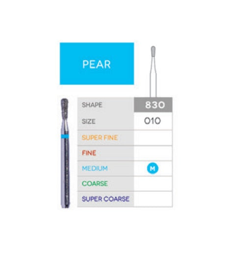 Sabur Diamonds FG 830-010M Pear Pkg/10