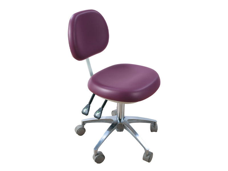 Flight Dental Systems Deluxe Doctor's Stool Regular Leather, FSDOC-600