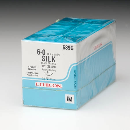 J & J Healthcare Systems  SA6H Nonabsorbable Suture without Needle Perma - Hand SUTUPAK Silk Braided Size 0