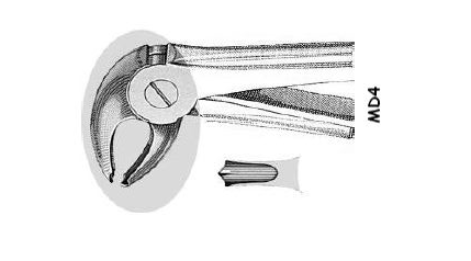 US Elite Mead Extracting Forceps #MD4 Universal Ea