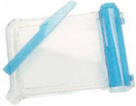 Graham-Field  5709 Pill Counter Plastic Tray, Hinged Funnel, Spatula Included, White and Blue, 8 X 6 Inch