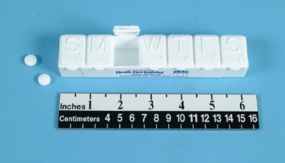 Health Care Logistics  7756W-01 Pill Organizer Large 7 Day 1 Dose