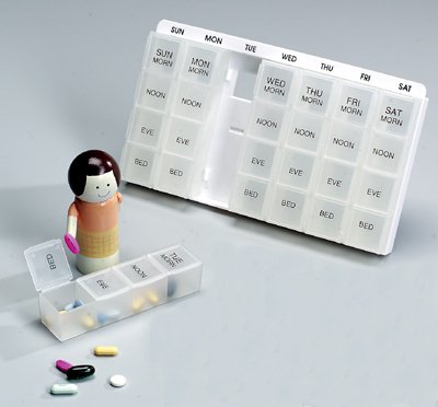 Health Care Logistics  7128-01 Pill Organizer Large 7 Day 4 Dose