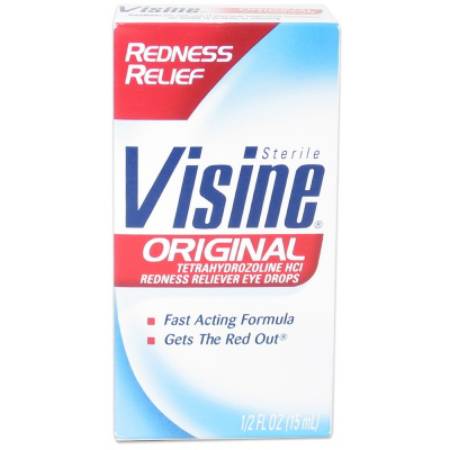 Johnson & Johnson Consumer  524938000 Irritated Eye Relief Visine 0.5 oz. Eye Drops