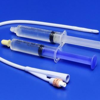 Cardinal  8887606146 Indwelling Catheter Tray Dover 2-Way Foley 14 Fr. 5 cc Balloon Silicone