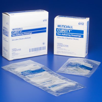 Cardinal  6121- Oil Emulsion Impregnated Dressing Curity Rectangle 9 X 18 Inch Sterile