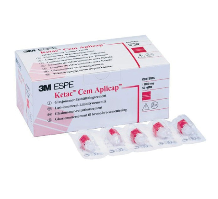 Ketac Cem Aplicap Glass Ionomer Luting Cement Box/50