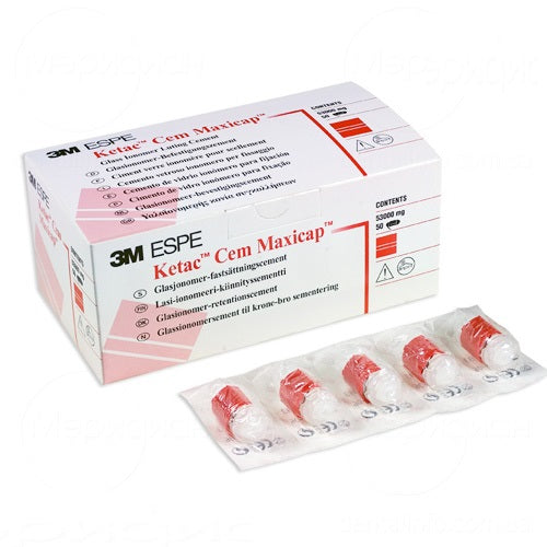 Ketac Cem Maxicap Glass Ionomer Luting Cement Box/50