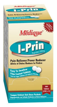 Medique Products  10064 Pain Relief I-Prin 200 mg Strength Ibuprofen Tablet 24 per Bottle