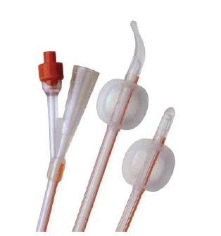 Coloplast  AA6C22 Foley Catheter Folysil 2-Way Standard Tip 30 cc Balloon 22 Fr. Silicone