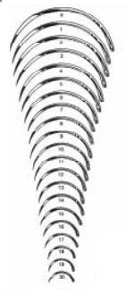 Integra Lifesciences  MS192A-8 Taper Point Suture Needle Integra Miltex Regular Surgeon's Type Size 8 Needle